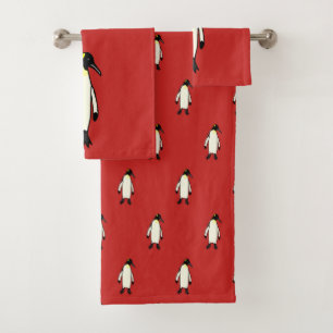 Penguin Bath Towel Set