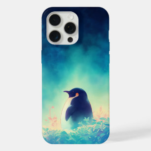 Penguin Beneath the Dark Sky iPhone 15 Pro Max Case