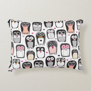 penguin bird illustration background decorative cushion