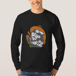 penguin bird penguins cute little group T-Shirt