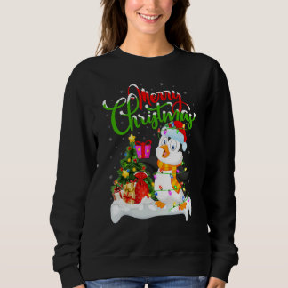 Penguin Bird   Xmas Decorations Santa Penguin Chri Sweatshirt