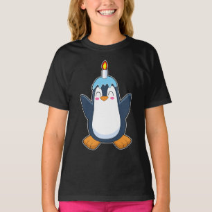 Penguin Birthday Candle T-Shirt