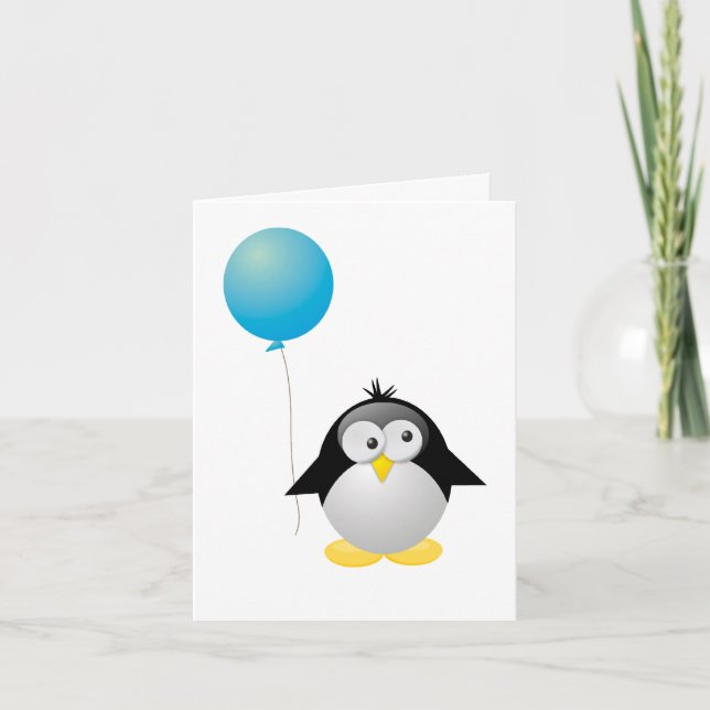 Penguin Birthday Card (Front)