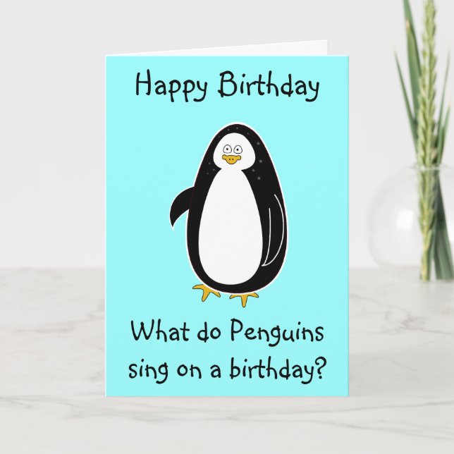 Penguin Birthday Card (Front)