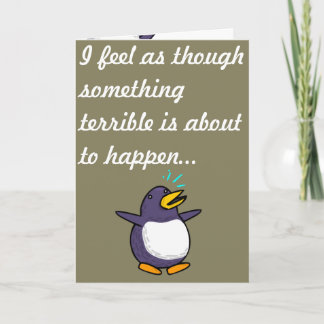 Penguin Birthday Card