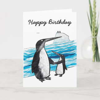Penguin Birthday Card