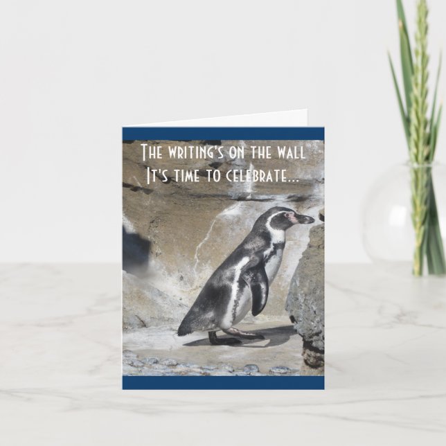 Penguin Birthday Greeting Card (Front)