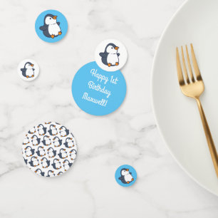 Penguin Birthday Party Confetti