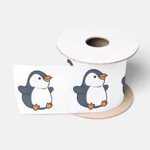 Penguin Birthday Party Satin Ribbon
