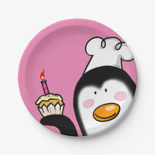 Penguin Birthday Party Theme Art    Paper Plate