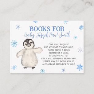 Penguin Books for Baby, Snowflakes Bring A Book Enclosure Card