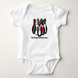 Penguin Bowling League (Baby Toddler 1-Piece) Baby Bodysuit