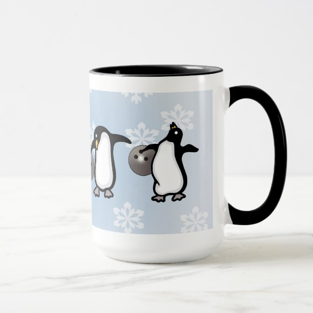 Penguin Bowling Mug (Right)