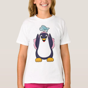 Penguin Bride Veil Wedding T-Shirt