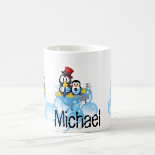 Penguin Bubbles Mug