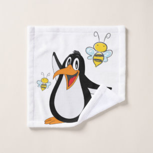 Penguin Bumblebee Bathroom Towel Sets