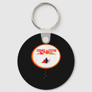 Penguin but why head towards the mountains penguin key ring