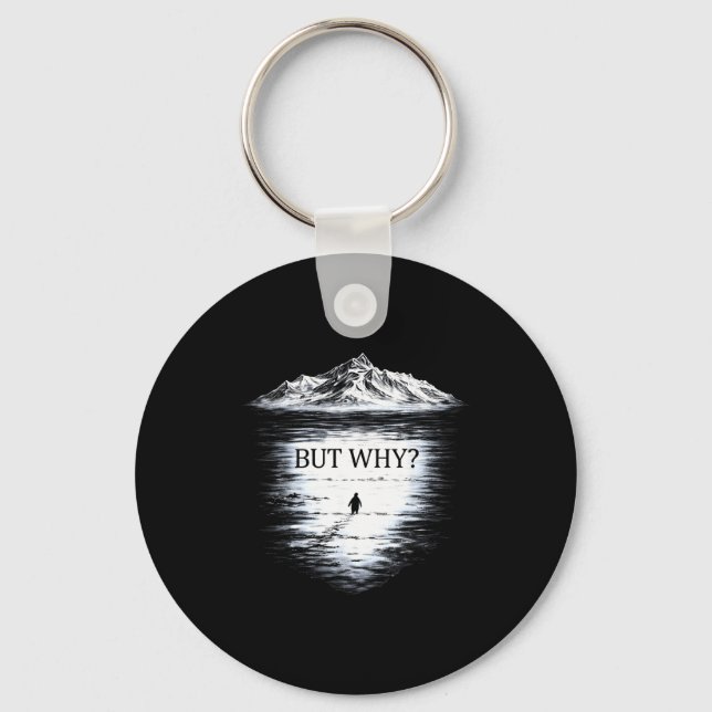 Penguin but why  key ring (Front)