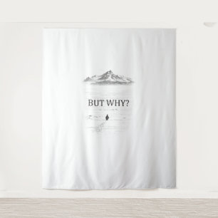 Penguin But Why Mountains  Tapestry