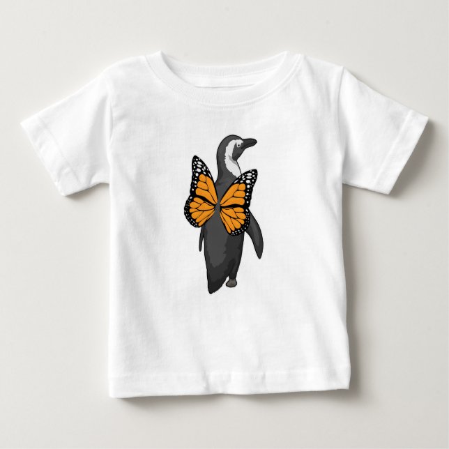 Penguin Butterfly wings Baby T-Shirt (Front)