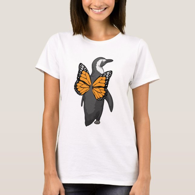 Penguin Butterfly wings T-Shirt (Front)