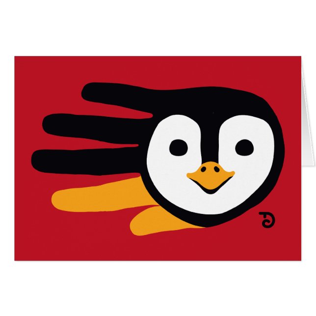 Penguin card (Front Horizontal)