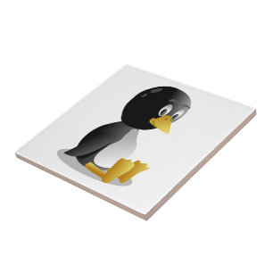 Penguin cartoon ceramic tile
