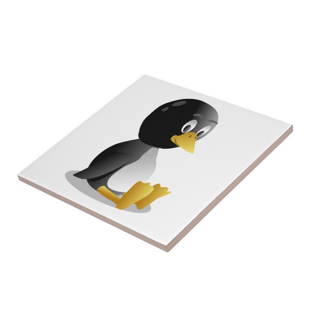 Penguin cartoon ceramic tile (Side)