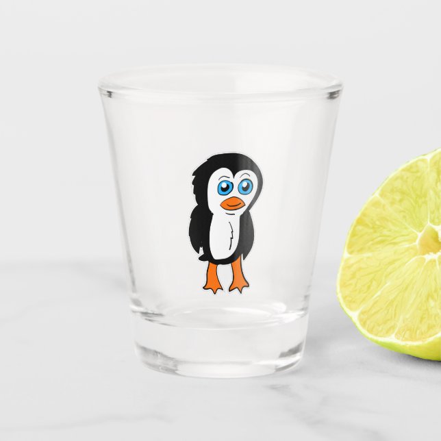 Penguin Character Shot Glass (Front)