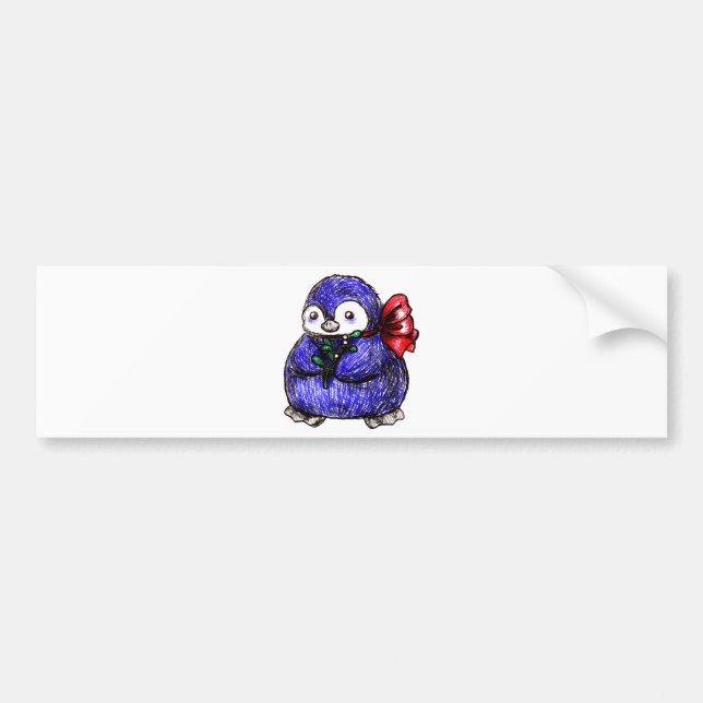 Penguin Chick Bumper Sticker (Front)
