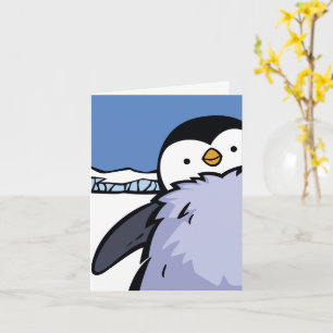 Penguin Chick Close Up Greeting Card