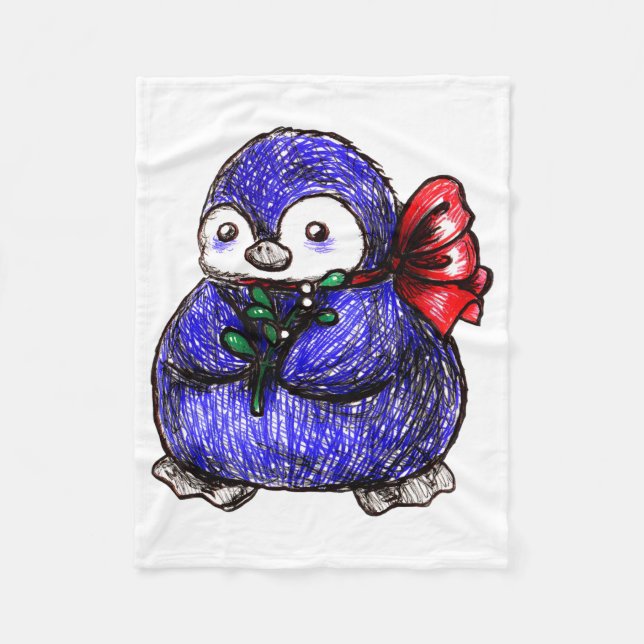 Penguin Chick Fleece Blanket (Front)