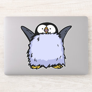 Penguin Chick Happy Die-cut Sticker