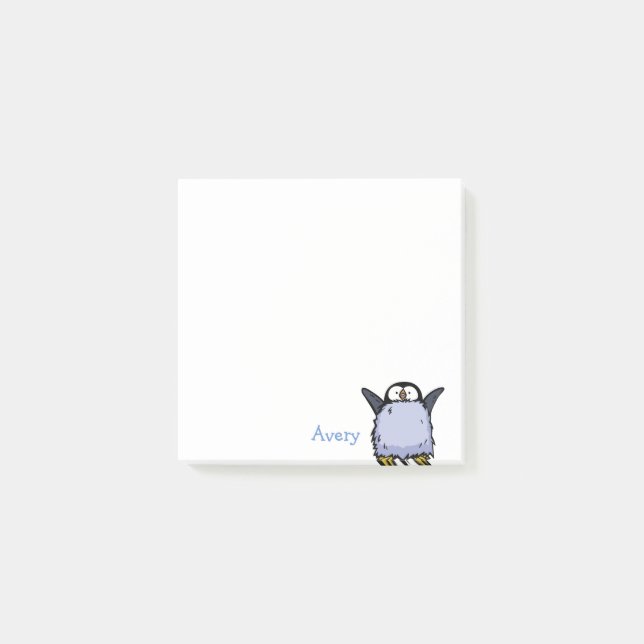 Penguin Chick Happy Post-It Notes (Front)
