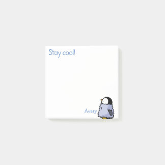 Penguin Chick Looking Post-It Notes
