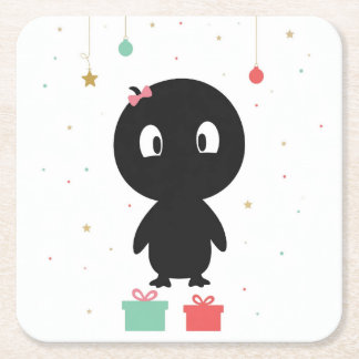 Penguin Christmas Coaster