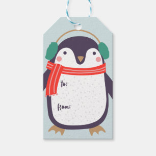 Penguin Christmas Gift Tags
