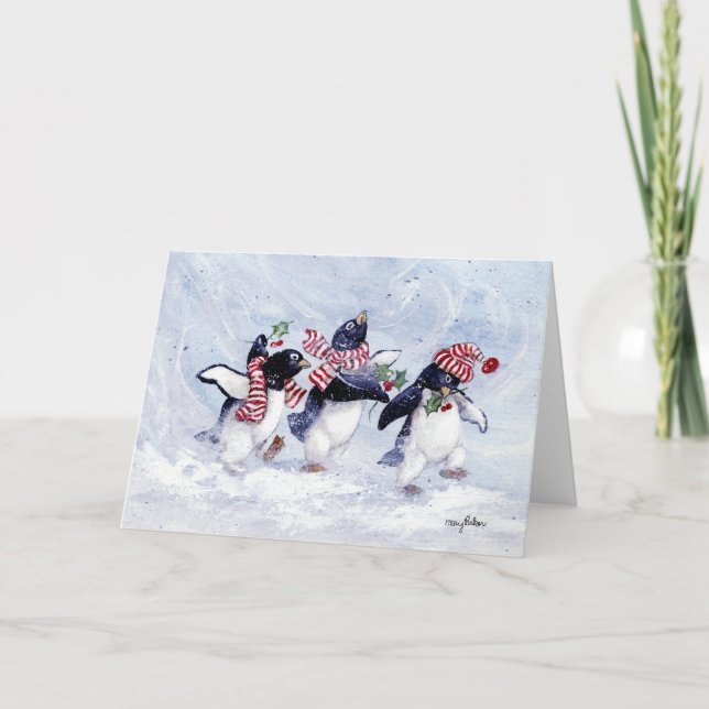 PENGUIN CHRISTMAS HOLIDAY CARD (Front)