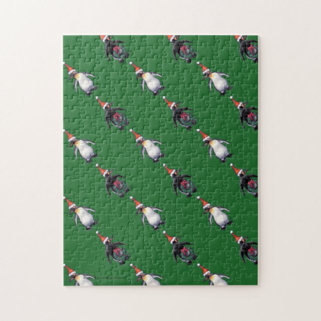 Penguin Christmas Jigsaw Puzzle (Vertical)