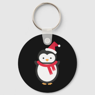 Penguin Christmas Key Ring