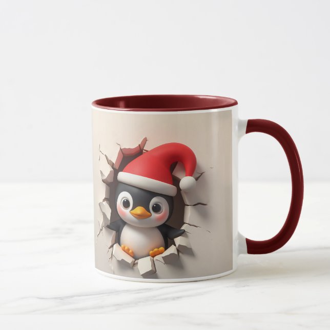 Penguin Christmas Mug (Right)