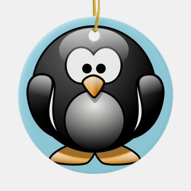 Penguin Christmas Ornament (Front)