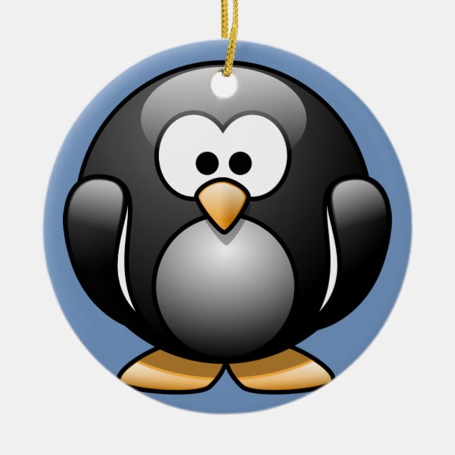 Penguin Christmas Ornament (Front)