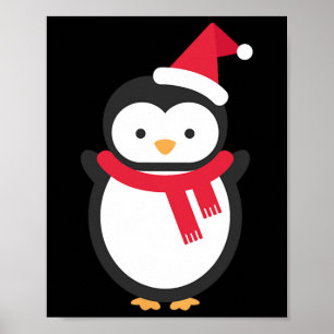 Penguin Christmas Poster