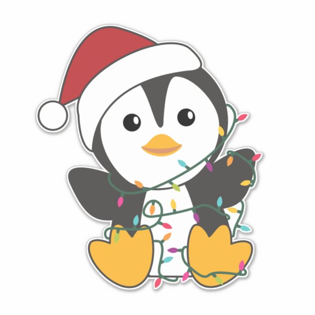Penguin Christmas Snow Winter Animals Penguins (Front)