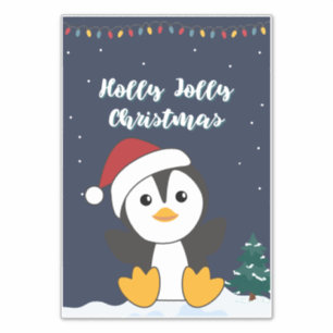 Penguin Christmas Snow Winter Animals Penguins Sti