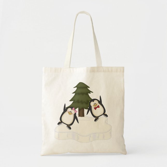 Penguin Christmas Tote Bag (Front)