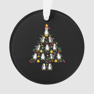 Penguin Christmas Tree Penguin Christmas Lights Ornament