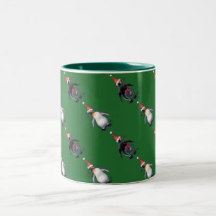 Penguin Christmas Two-Tone Coffee Mug