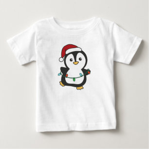 Penguin Christmas Winter Animals Holiday Penguines Baby T-Shirt